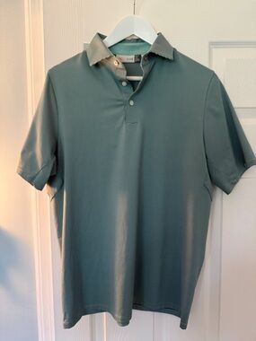 Men's Performance Polo in Sage Green - Lightweight Everyday Essential